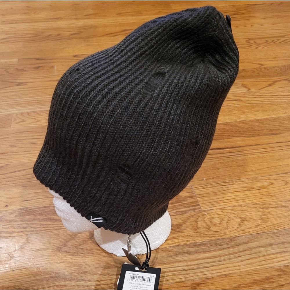 William Rast Justin Timberlake GRAY toboggan Beanie Hat One Size - NEW WITH TAGS